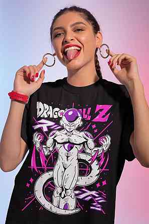 Футболка для мальчика аниме Аниме Суммер Вибе Джапанесе оверсайз (рост от 165 до 180 ) Черний AnimeJ0458m Днепр