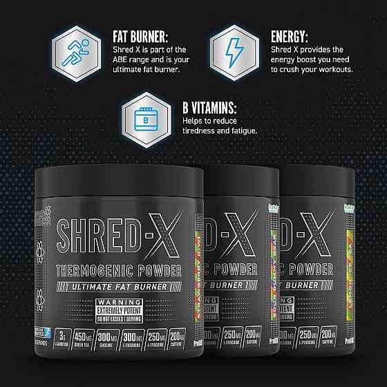 Жиросжигатель Applied Nutrition Shred X Fat Burner (300g - 30 Servings) (Lemon Ice Tea) Луцк