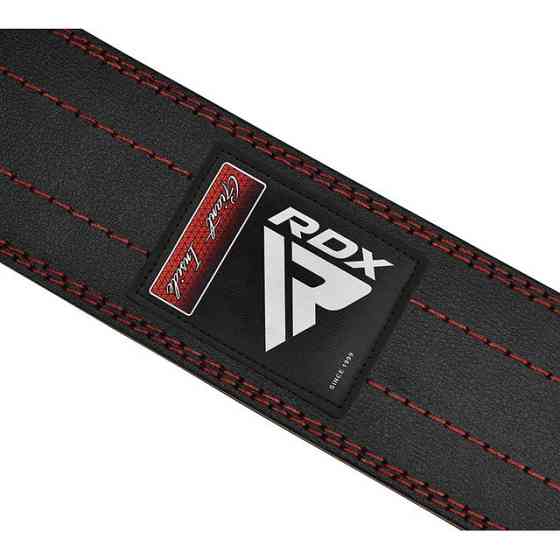 Пояс для пауерліфтингу RDX RD1 шкіряний Red L Кам'янське