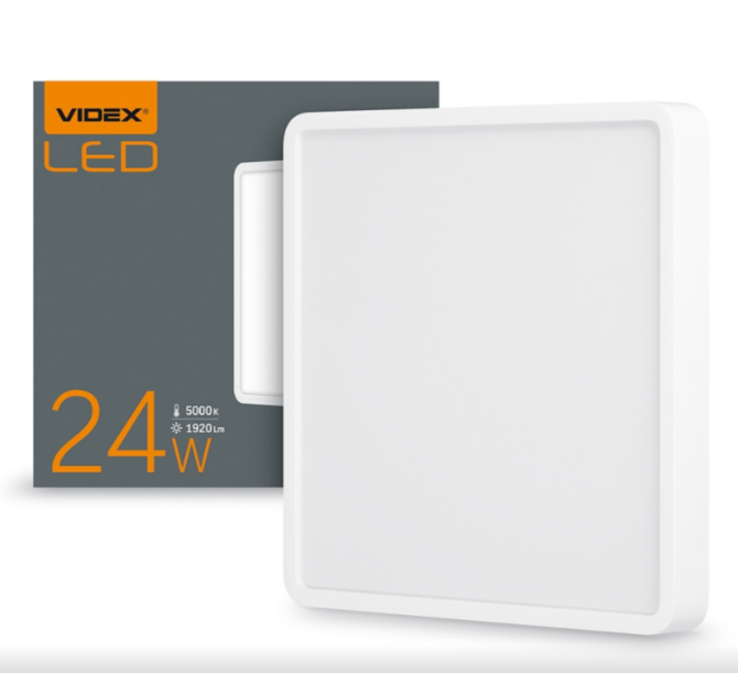 LED Світильник накладний квадратний 24W 5000К 220V VL-DLSS-245 Videx Житомир - фото 1
