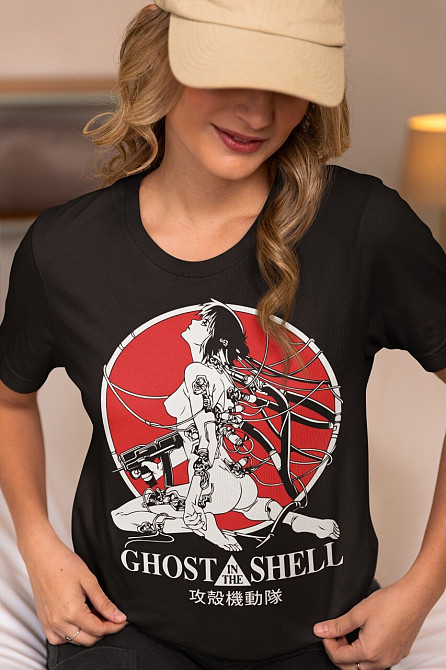 Футболка для мальчика аниме Гхост Ін Схелл Мотоко оверсайз (рост от 165 до 180 ) Черний AnimeJ0094m Днепр - изображение 4