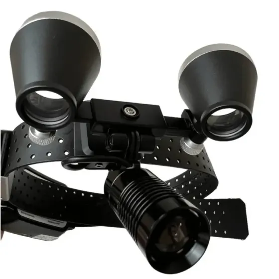 Налобный осветитель Wellman M20 с бинокуляром Днепр
