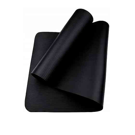 Килимок для йоги та фітнесу Power System PS-4017 NBR Fitness Yoga Mat Plus Black (180х61х1) Луцьк