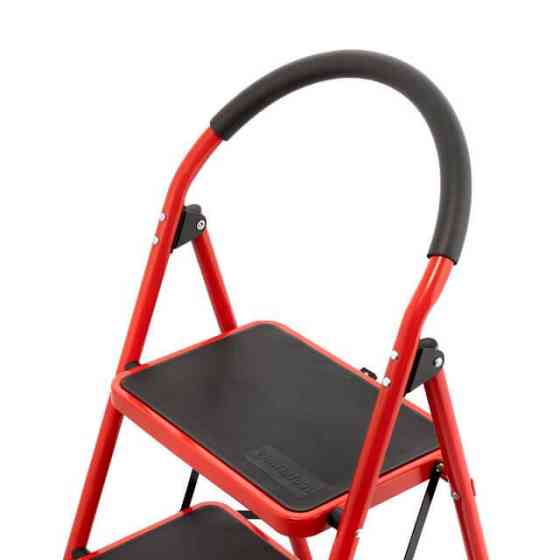 Драбина сталева, 3 сходинки, 380×260 мм, висота: 1131 мм, висота до платформи: 729 мм INTERTOOL LT-0037 Київ