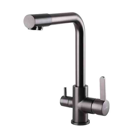 Смеситель для кухни под осмос Globus Lux LAZER GLLR-0444-11-GRAPHITE Киев
