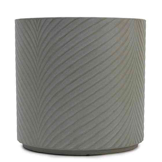 elemi Кашпо для квітів керамічне elemi "Листок" (темно-зелений) 19" круглий 4,5 л Коломыя