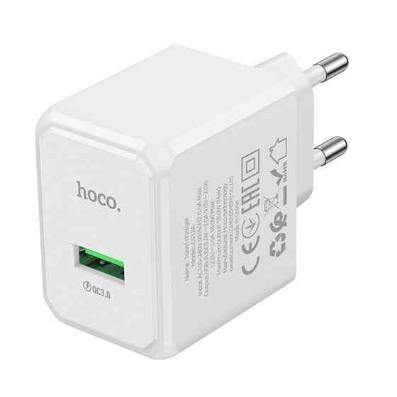 Сетевое зарядное устройство HOCO CS12A Ocean single port QC3.0 charger White Одесса