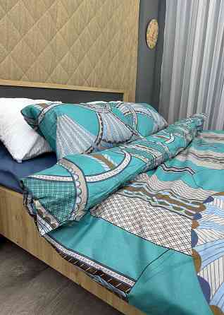 Комплект постельного белья Поплин, Decorator Cotton Lux Collection Gatsby Двуспальный 180х215 с разноцветным принтом (88-130) Киев