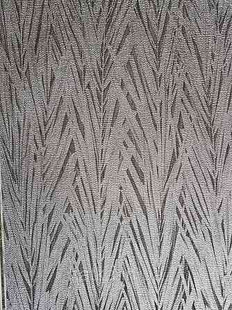 Шпалери вінілові на флізелін Rasch Composition 0,53х10 листя ялинка сріблясті металік сірі Київ