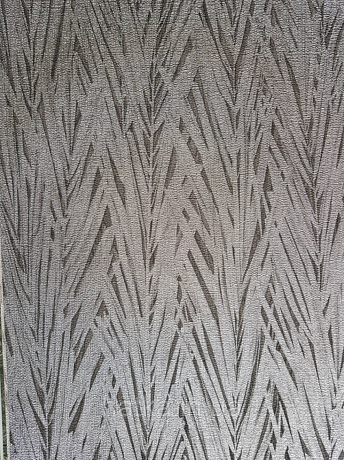 Шпалери вінілові на флізелін Rasch Composition 0,53х10 листя ялинка сріблясті металік сірі Київ - фото 1