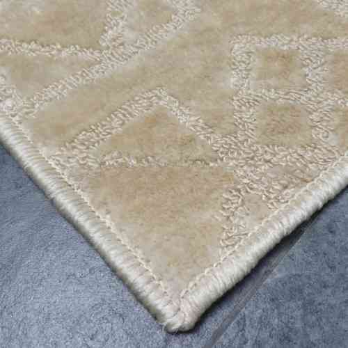 Набір килимків для ванної кімнати 2шт 50*80см+40*50см U-виріз Ромб Smile бежевий поліпропілен Дариана Житомир