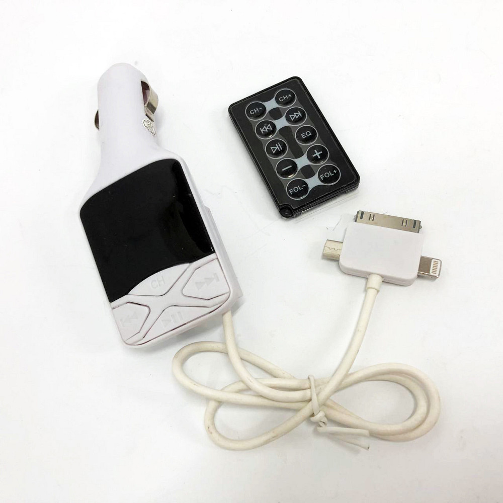 Модулятор трансмітер bluetooth CM I19A SD/Usb, Трансмітер для музики в машину, Трансмітер SR-946 в прикурювач Київ - фото 3