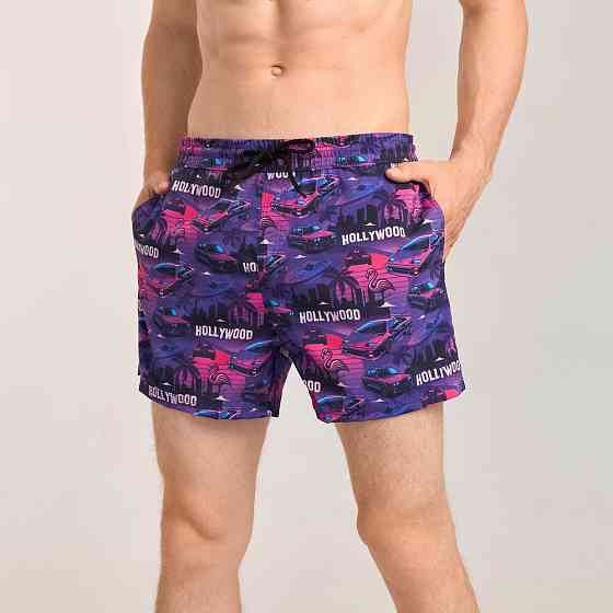 Принтовані чоловічі шорти для плавання Pobedov Pool day Hollywood Київ