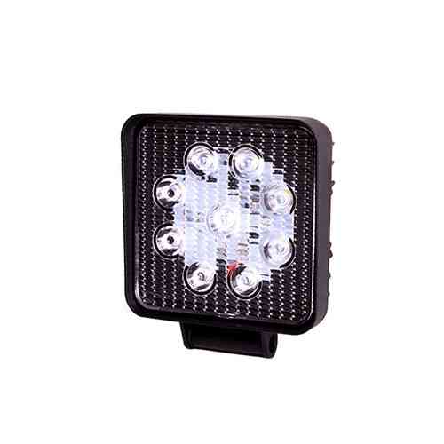 Рабочая светодиодная фара WLP-27S1F5 FLOOD 9 LED 3W, 27W, 6000K, 10-30V (108x108x45мм) Харьков