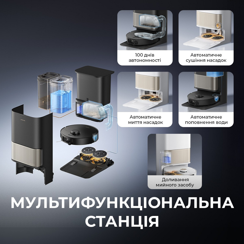 Робот-пилосос Dreame Bot L40s Pro Ultra Black (RLL74CE-Bl) ( Black ) Харків - фото 15