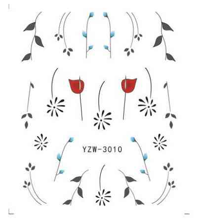 Наклейки для нігтів YZW-3010 Київ