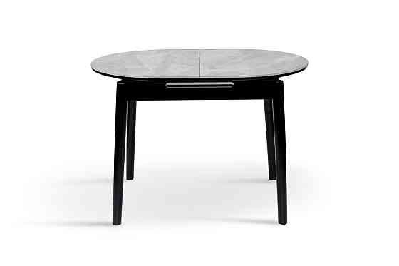 Стіл Тітан 110/140*75, чорний/керам бетон Киев