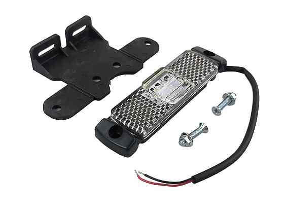 Фонарь белый ((универсальный)) с кронштейном маркерный Мукачево