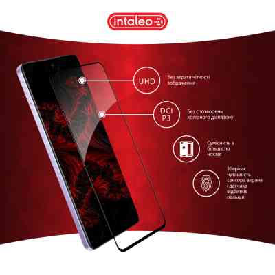 Скло захисне Intaleo Full Glue Oppo A3 5G Black (1283126598760) Вінниця