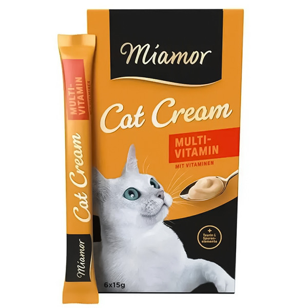 Miamor Cream Multi-Vitamin МІАМОР МУЛЬТИВІТАМІН крем рідкі ласощі для котів Київ - фото 1