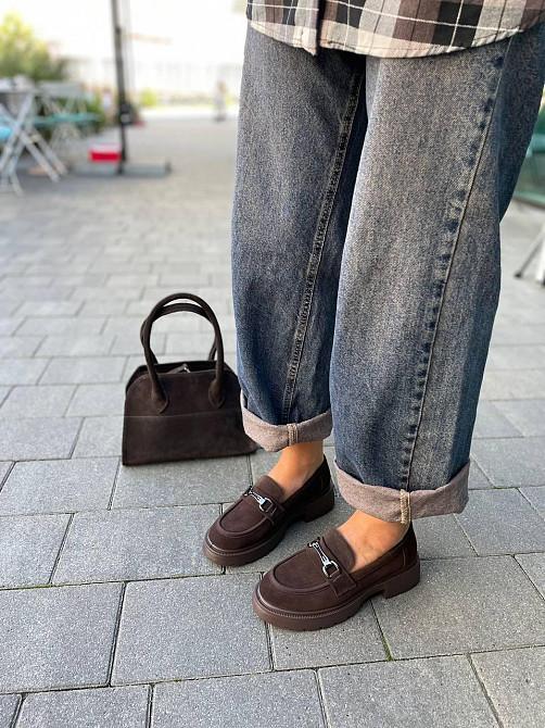 PLPS Туфлі жіночі PLPS R080-6 коричневі (весна-осінь, замша натуральна) (5999) Коломия - фото 4