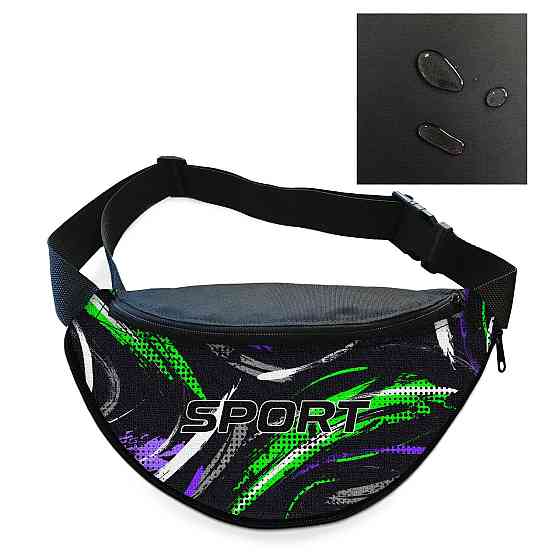 Сумка-бананка чоловіча/жіноча Sport 32×16 см з розширювачем поясна сумка або сумка через плече (02889) Київ