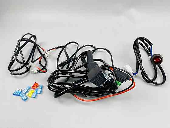 Проводка для будь-яких led фар і led bar в зборі 0-30A 3 м кабель перемикач/реле запобіжники Мукачево