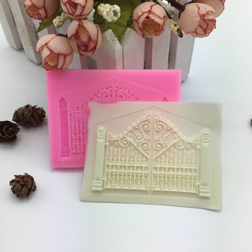 Молд силиконовый Ворота 60 на 80 мм розовый Киев - изображение 6