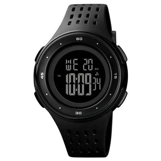 Чоловічий наручний годинник Skmei 1537 (Чорний) Київ