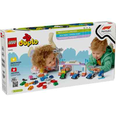 Конструктор LEGO DUPLO Town Автомобили для гонок и пилоты команд Формулы-1 (10445) Винница