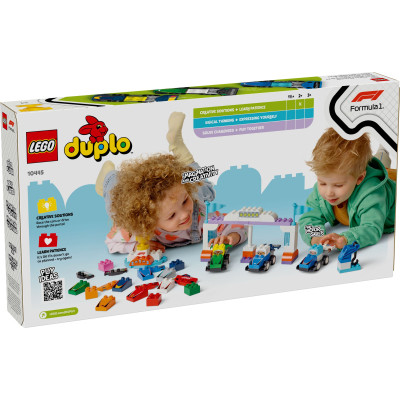 Конструктор LEGO DUPLO Town Автомобили для гонок и пилоты команд Формулы-1 (10445) Винница - изображение 1