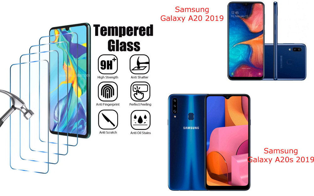 Захисне скло ArmorGlass для Samsung Galaxy A20 2019, Galaxy A20s 2019 – стійке до подряпин та ударів Київ - фото 1