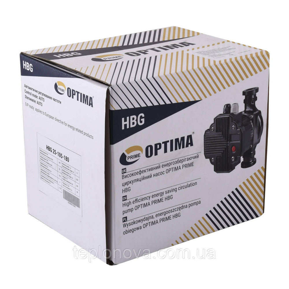 Насос циркуляционный энергосберегающий  Optima PRIME HBG 25-105AUTO 180мм Черновцы - изображение 5