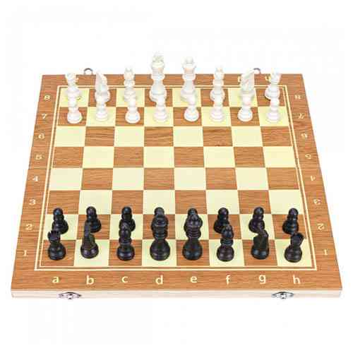 Настільна гра 3в1 шахи шашки нарди дерев’яний набір 39×39 см великий класичний комплект для дітей і дорослих Київ