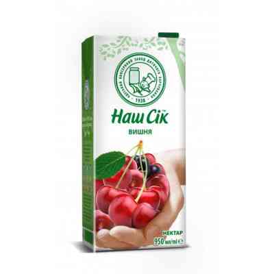 Сік Наш Сік Вишневий 950 мл (4820016252639) Вінниця