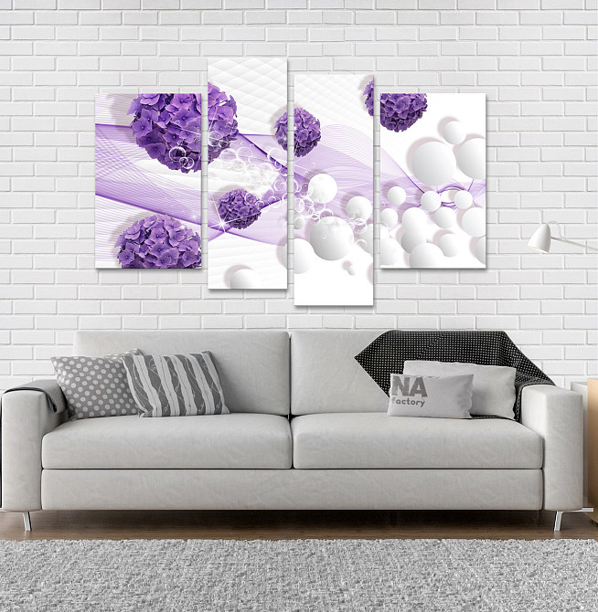 Модульна картина Квіти Абстракція Art-4_4 Київ - фото 2