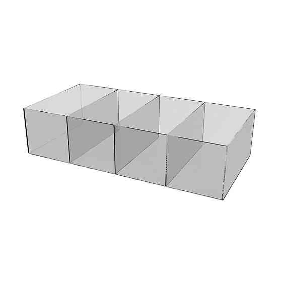 Коробка акриловая EKOSTAR 4 ячейки 412х200х120 Киев