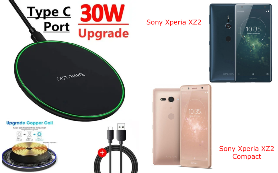 Бездротовий зарядний пристрій 30W для Sony Xperia XZ2 Київ