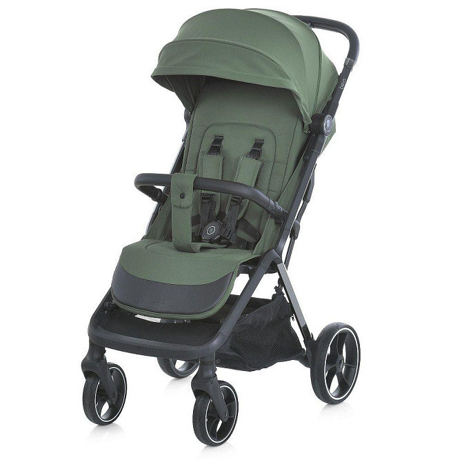 Коляска дитяча El Camino BEYA Khaki Green прогулянкова з чохлом для ніжок в комплекті Зелена (ME 1127-B) Чернігів - фото 1