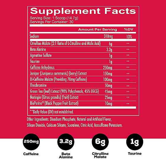 Передтренувальний комплекс Total War 435g (Strawberry Kiwi) Луцьк