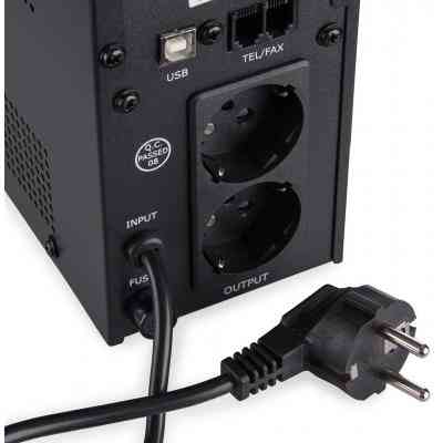 Источник бесперебойного питания Vinga LED 600VA metal case with USB+RJ11 (VPE-600MU) Винница