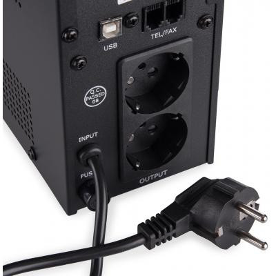 Источник бесперебойного питания Vinga LED 600VA metal case with USB+RJ11 (VPE-600MU) Винница - изображение 5