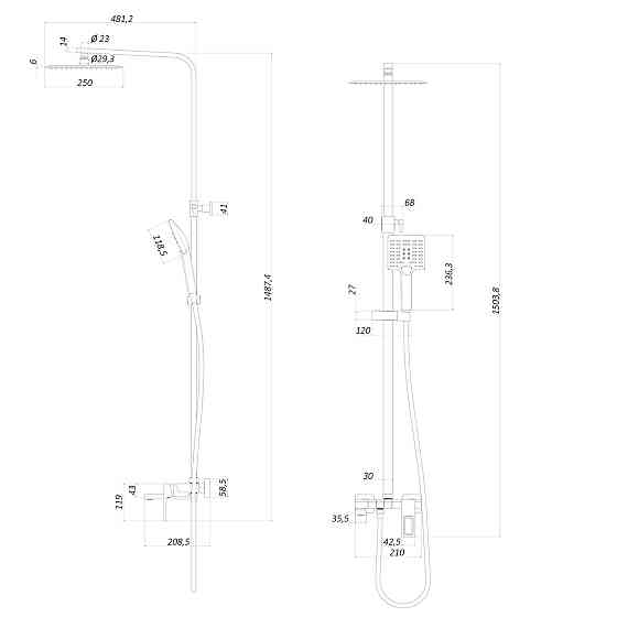 Душова система Globus Lux PIANO GLPN-0077 (000031791) Київ