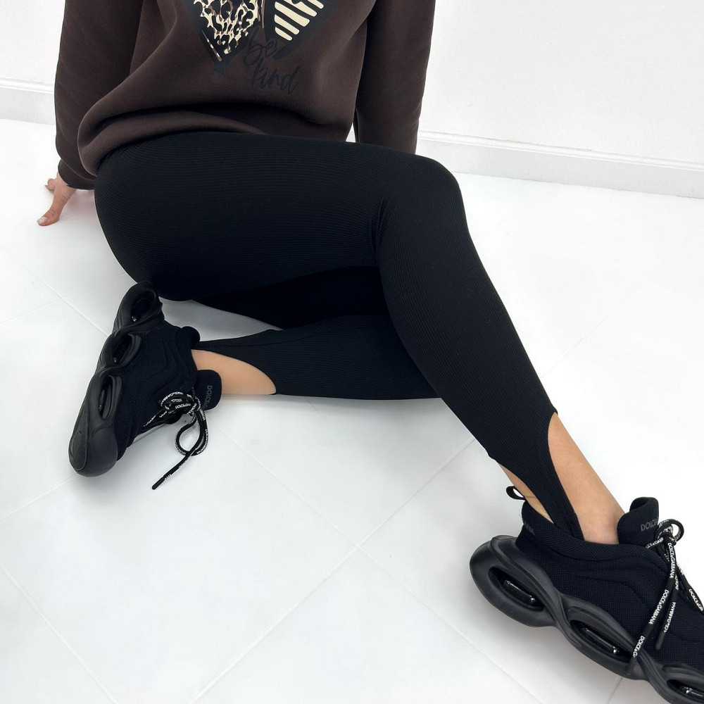 Трикотажные лосины рубчик со штрипками Toffee Киев - изображение 10