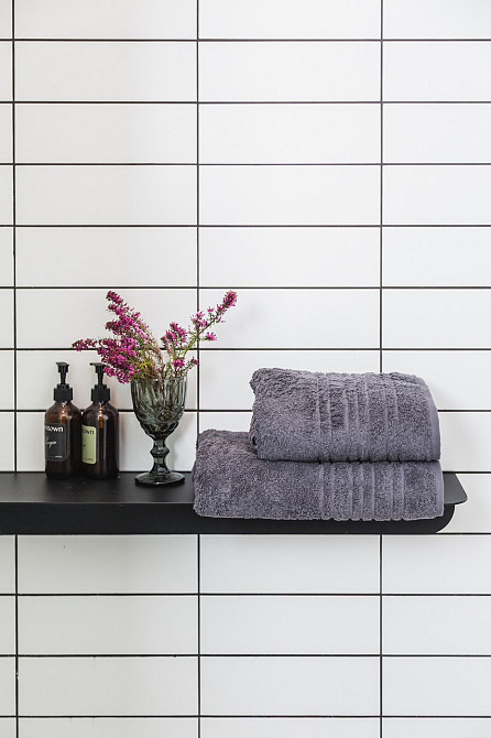 Ecotton Рушник махровий Ecotton 70х140 см високої щільності 550 г/м² сірий Antracite 1 шт. Коломыя - изображение 5