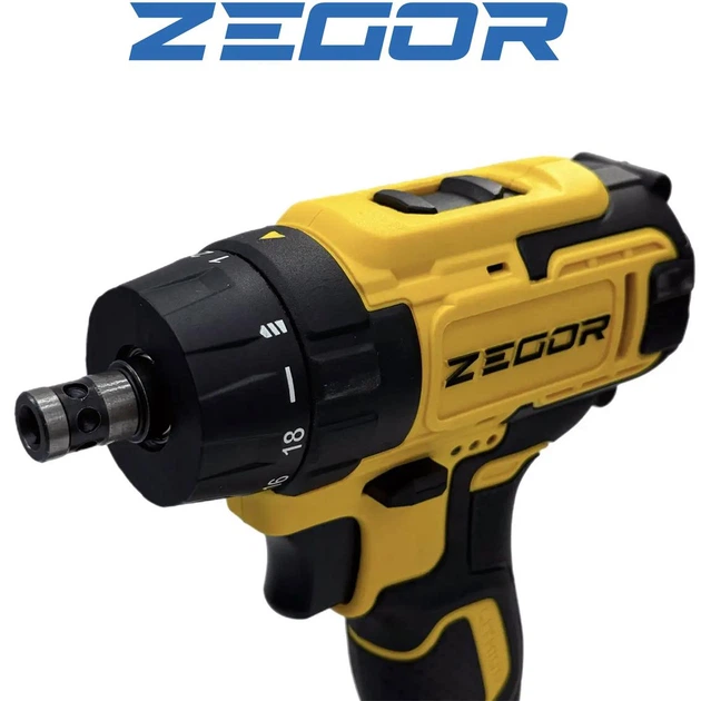 Аккумуляторный шуруповерт ZEGOR CDP-21Q DFR съемный патрон (акум 2шт-21V 2.0Ah и зарядка) Киев - изображение 8