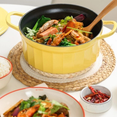 Гусятниця Buydeem CP541 Mellow Yellow чавунна емальована 1.8 л (CP541-MY) Вінниця - фото 6