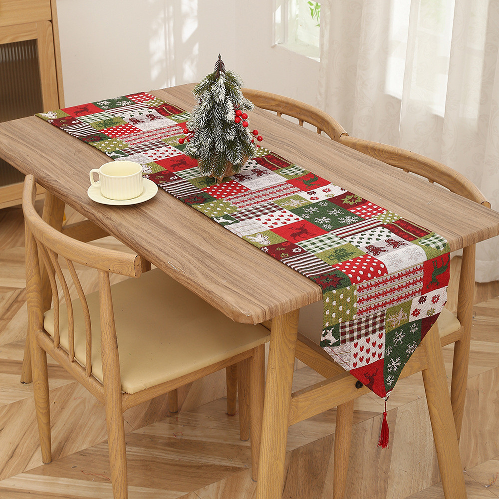 Рождественская скатерть на стол 170 см на 34 см разноцветный Киев - изображение 6