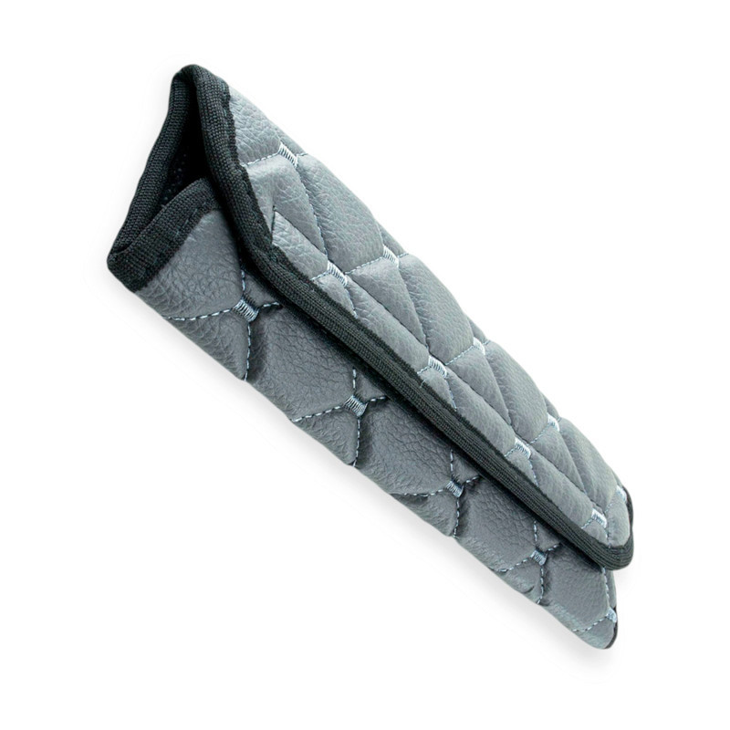 Чохол безпеки l сірий шкірзам, сірий ромб ременя Мукачево - фото 1