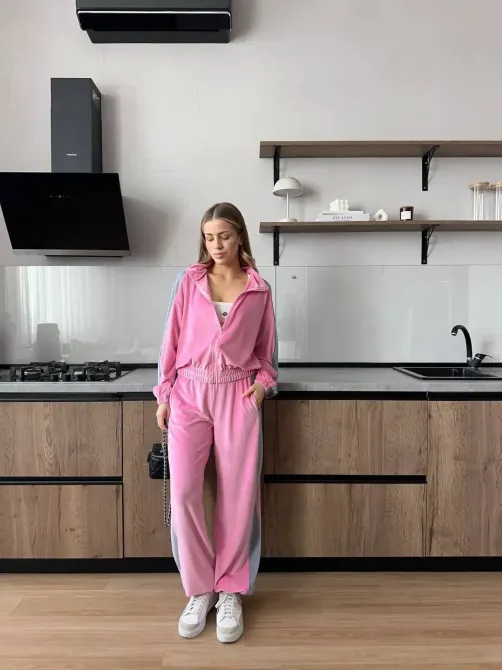 Жіночий велюровий костюм двійка — преміум велюр Одеса - фото 17